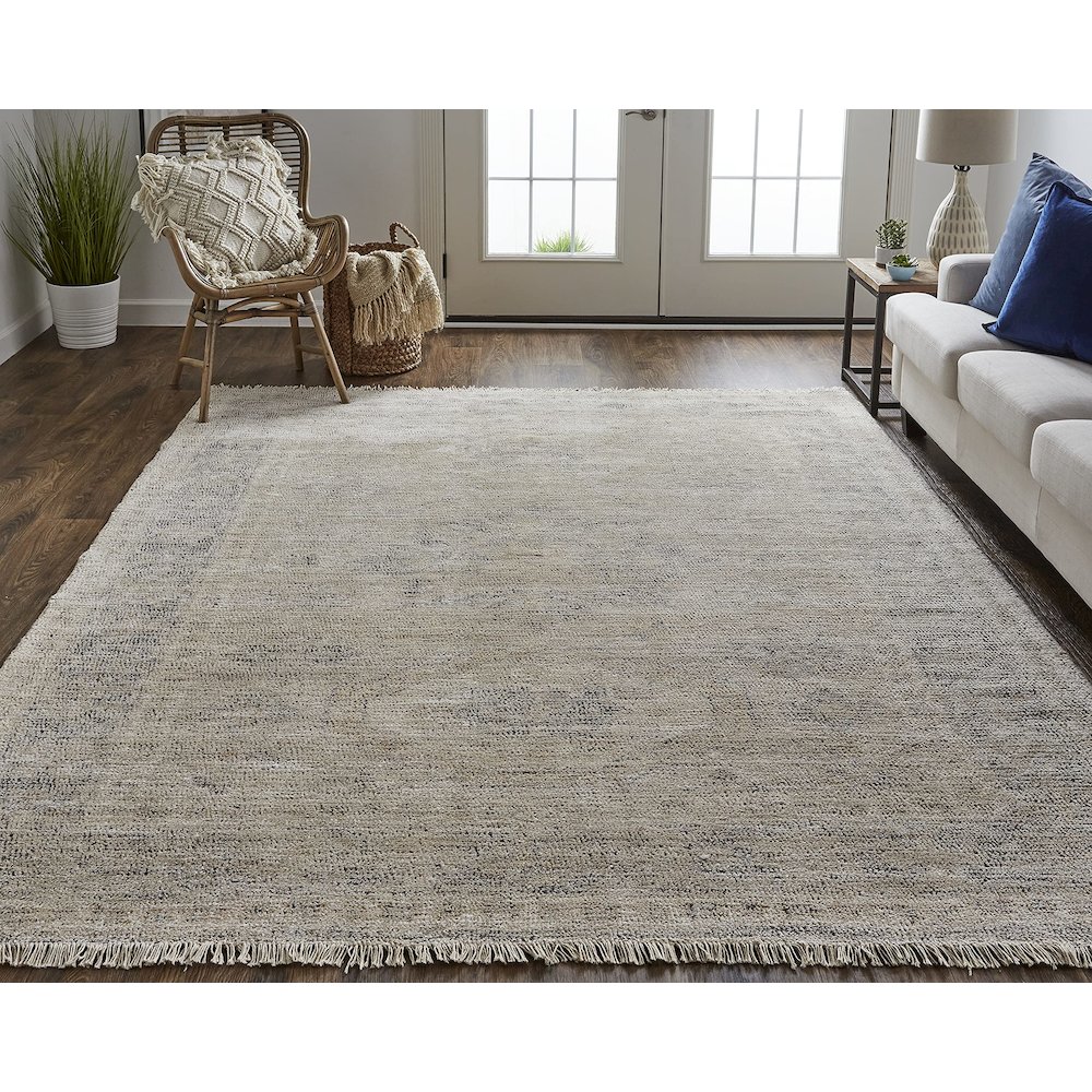 Caldwell Vintage Space Dyed Wool Rug, Latte Tan/Beige, 5ft x 7ft-6in, 8798798FSND000E70. Picture 2