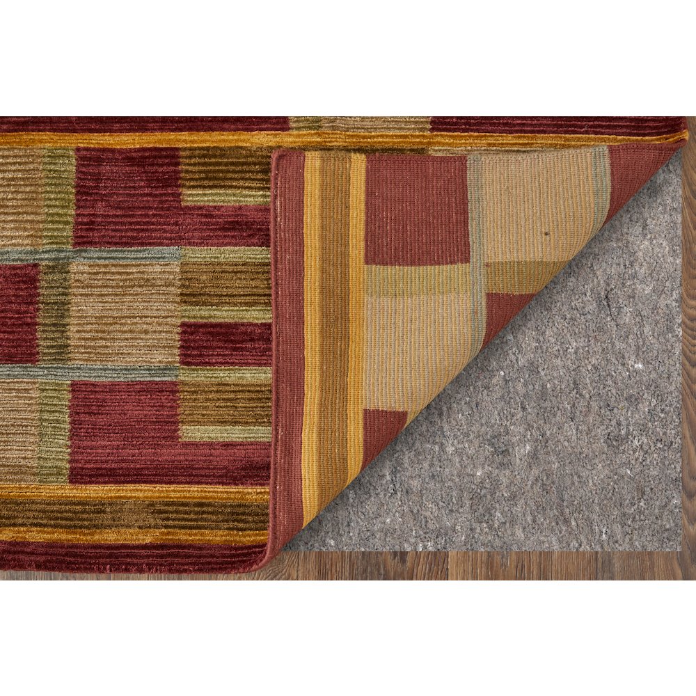 Keystone Transitional Stripes, Gold/Green/Red, 8'-6" x 11'-6" Area Rug. Picture 3