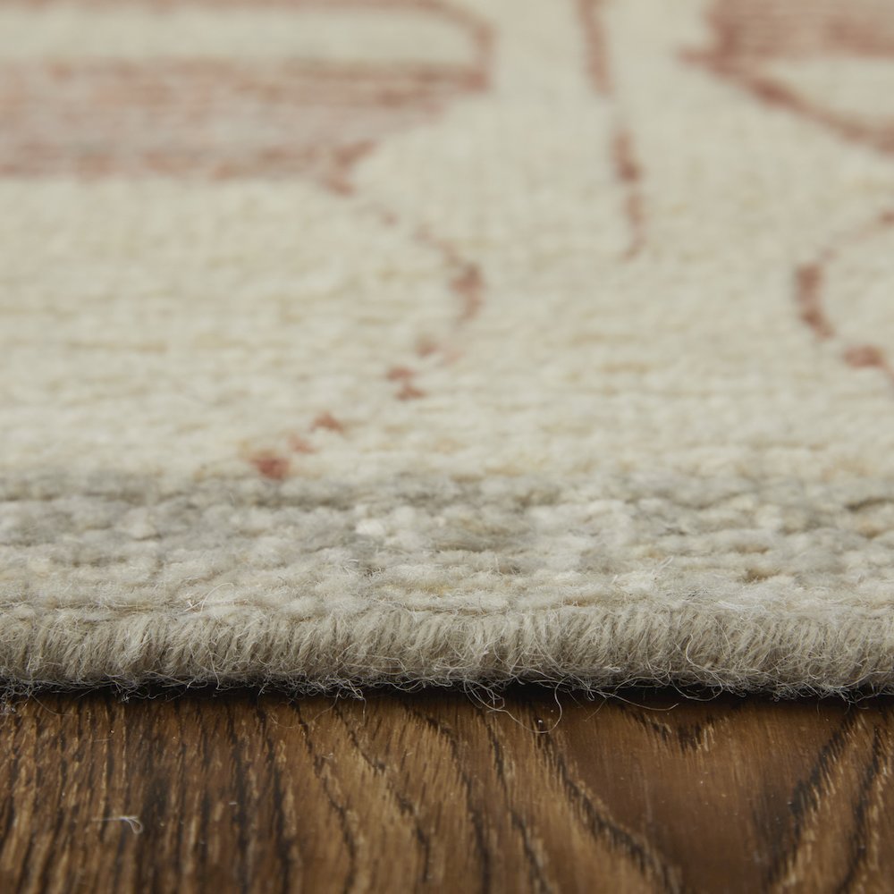 Kasbah Transitional Diamond, Tan/Gray/Red, 8'-6" x 11'-6" Area Rug. Picture 8