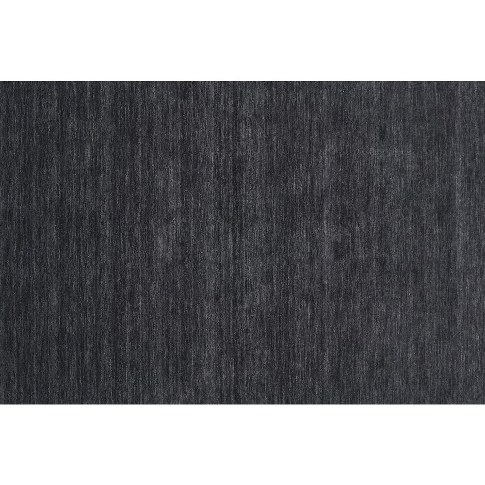 Luna Hand Woven Marled Wool Rug, Black/Dark Gray, 2ft - 6in x 8ft, Runner, 5798049FBLK000I6A. Picture 6