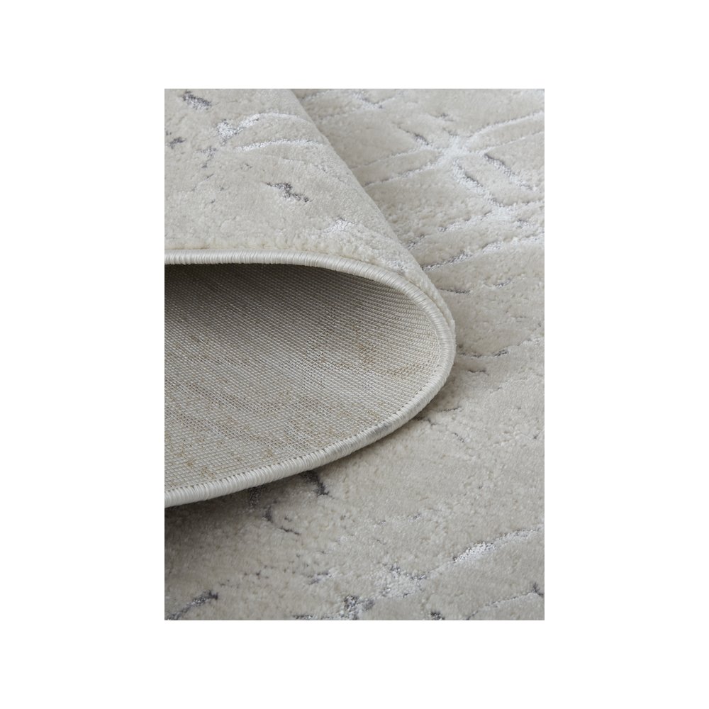 Micah Modern Distressed, Silver/Gray/White, 3'-11" x 6' Accent Rug. Picture 7