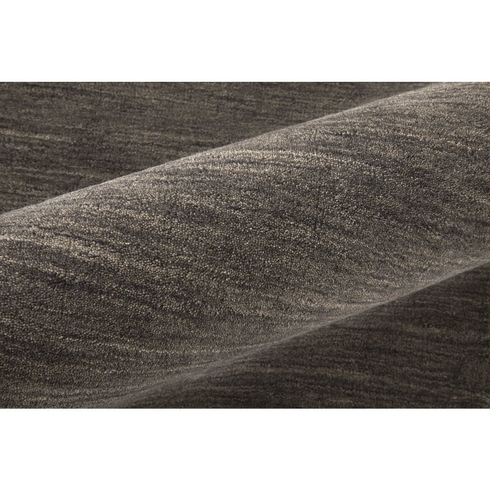 Luna Hand Woven Marled Wool Rug, Charcoal Gray, 10ft x 10ft Round, 5798049FCHL000N95. Picture 5