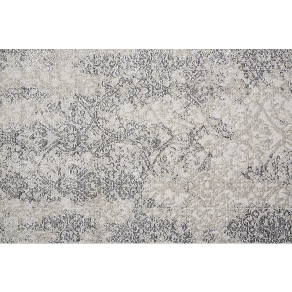 Prasad Distressed Ornamental Rug, Light Gray/Ivory, 8ft x 11ft Area Rug, 6703682FLGY000G99. Picture 6