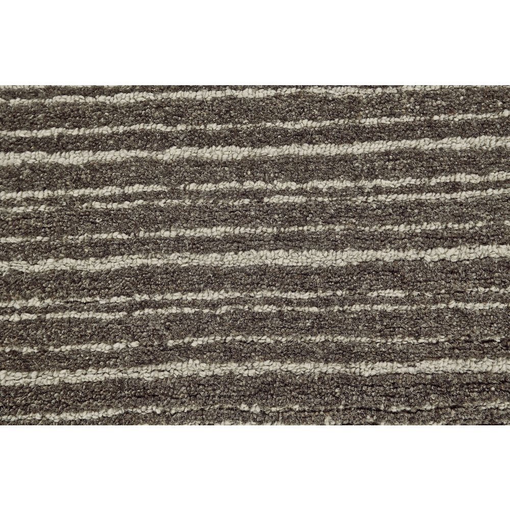 Morisco Transitional Stripes, Brown/Ivory, 5' x 8' Area Rug. Picture 4
