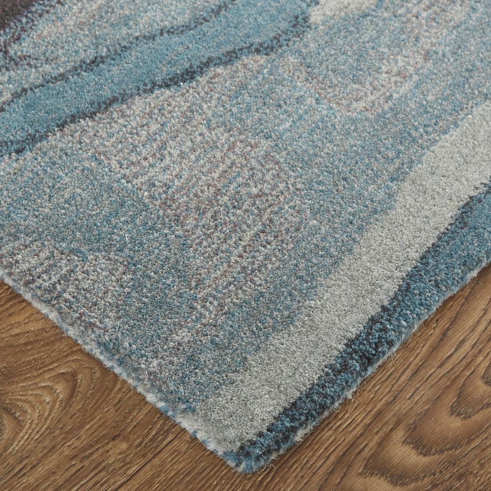 Amira Contemporary Watercolor, Crystal Teal/Red/Tan, 3ft-6in x 5ft-6in, AMI8634FTELMLTC50. Picture 3
