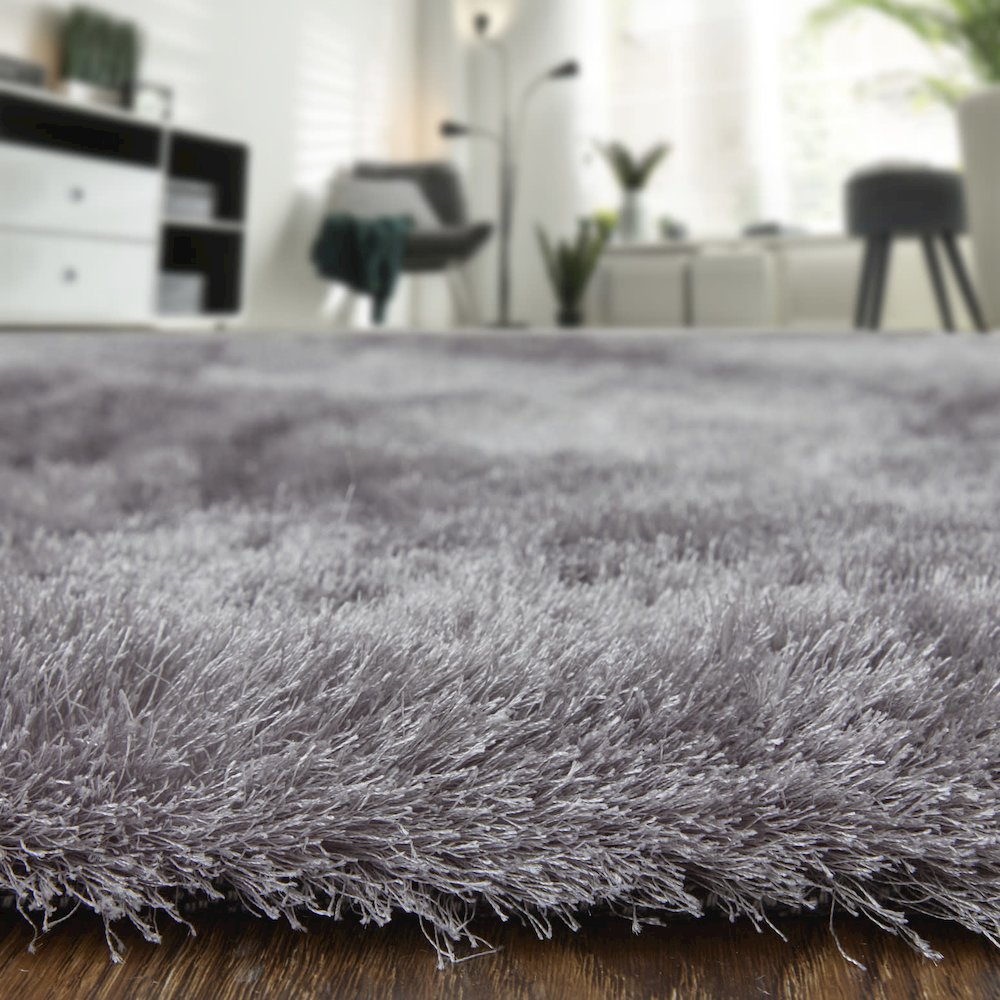 Indochine Plush Shag Rug Metallic Sheen, Amethyst Quartz, 3ft-6in x 5ft-6in, 4944550FSMYAMSC50. Picture 8