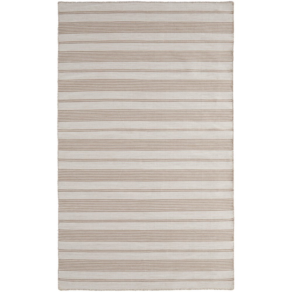 Duprine Transitional Stripes, Ivory/Taupe, 10' x 14' Area Rug. Picture 1