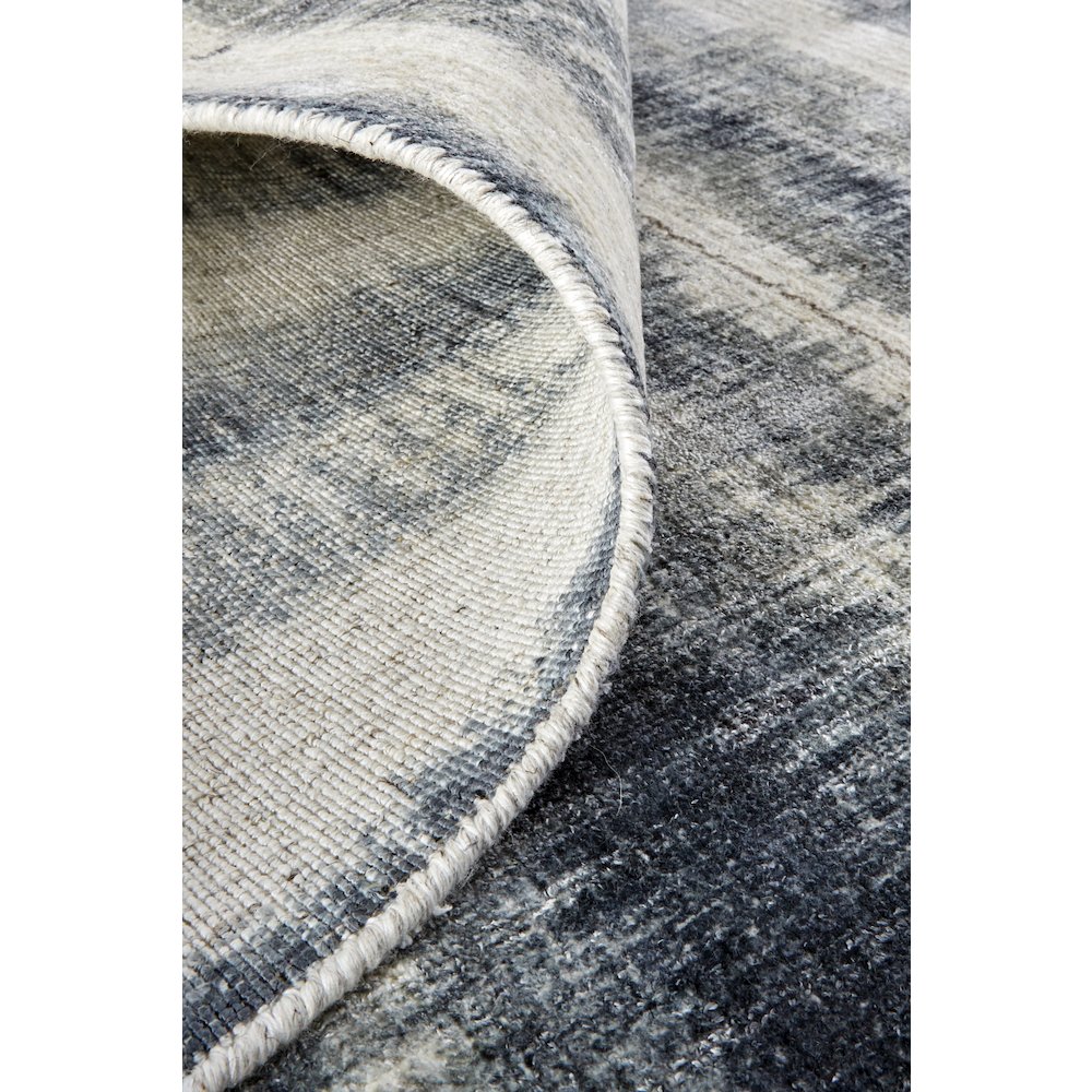 Mackay Handwoven Graident Rug, Dark Slate Blue, 4ft x 6ft Area Rug , MKY8824FNVY000C00. Picture 7