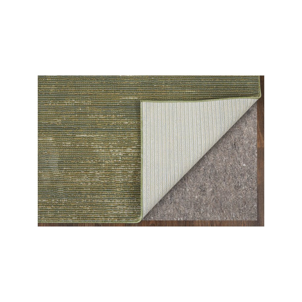 Deja Modern Solid, Green/Tan, 9'-0" x 12'-8" Area Rug. Picture 3