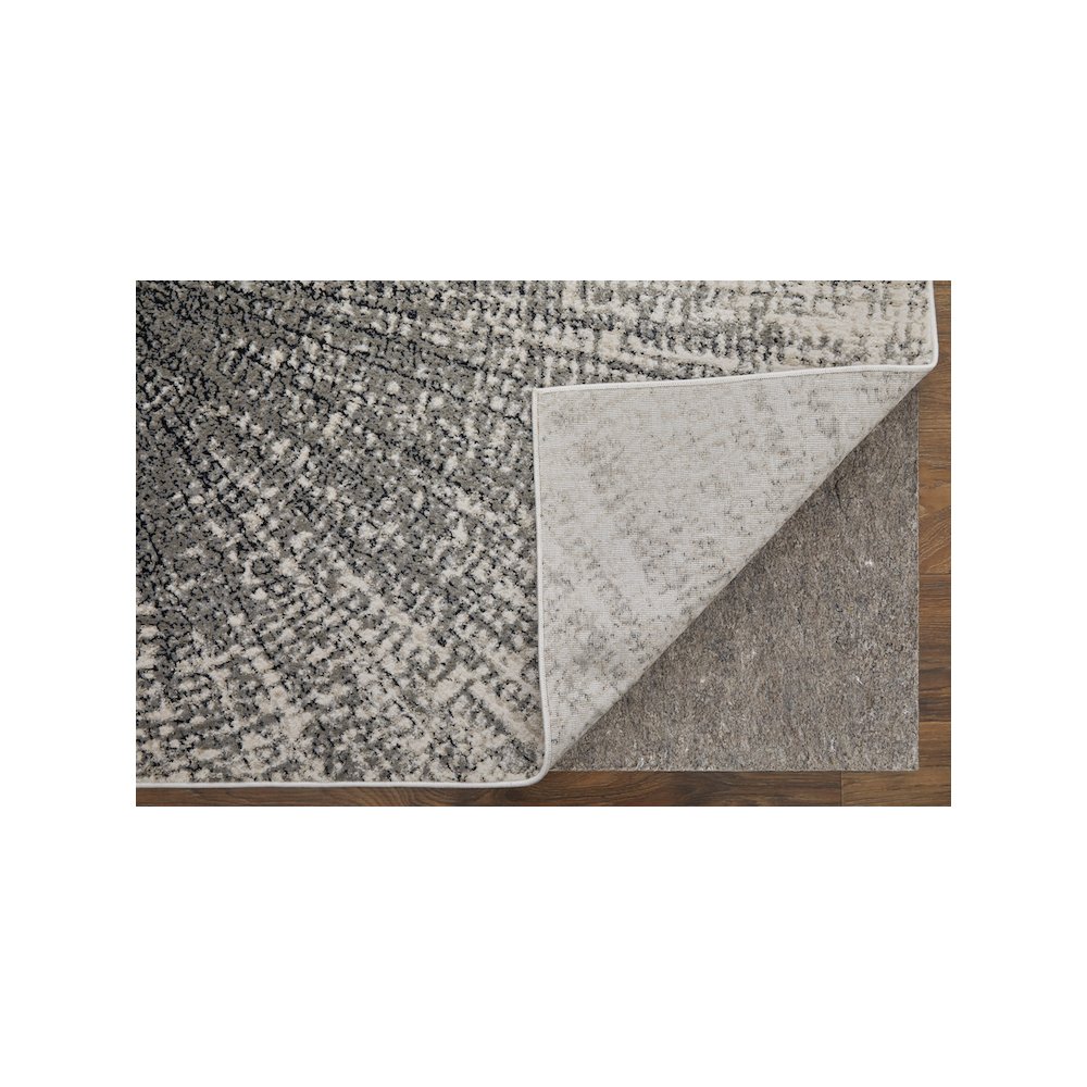 Micah Modern Abstract, Ivory/Gray/Blue, 9'-2" x 12' Area Rug. Picture 4