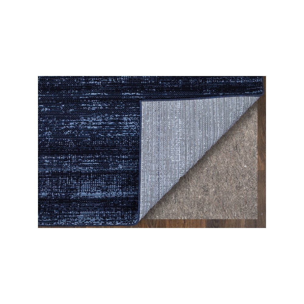 Deja Modern Solid, Blue/Black, 2' x 3' Accent Rug. Picture 3