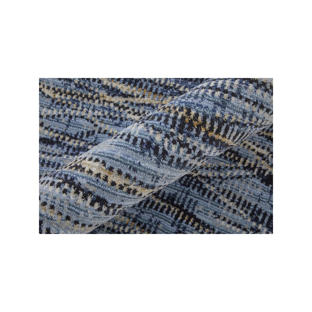 Sonora Modern Abstract, Blue/Ivory/Tan, 6'-7" x 9'-6" Area Rug. Picture 4