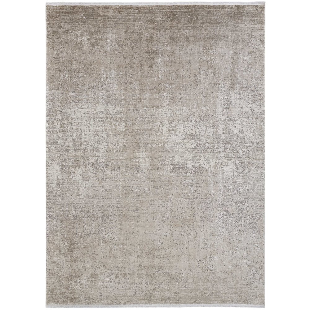 Cadiz Modern Abstract, Tan/Ivory/Gray, 9'-9" x 13'-2" Area Rug. Picture 1
