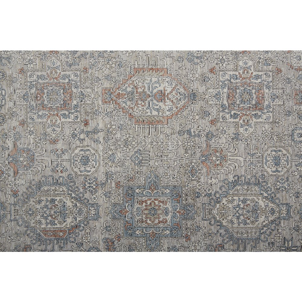 Marquette Rustic Persian Farmhouse Rug, Warm Gray/Blue, 12ft x 15ft Area Rug, MRQ3761FGRYMLTJ00. Picture 6