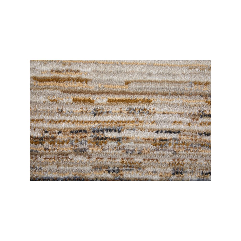 Deja Modern Distressed, Ivory/Brown/Tan, 7'-10" x 10'-3" Area Rug. Picture 5