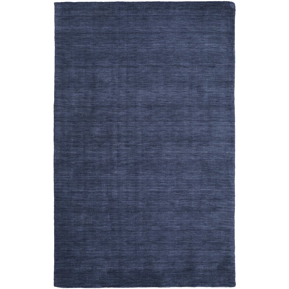 Luna Hand Woven Marled Wool Rug, Midnight Navy Blue, 2ft x 3ft Accent Rug, 5798049FDBL000P00. Picture 1