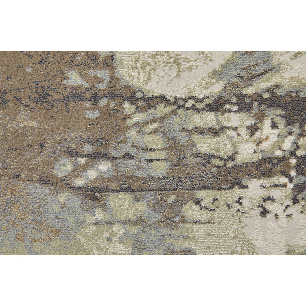 Clio Modern Abstract, Orange/Purple/Green, 5' x 7'-6" Area Rug. Picture 6