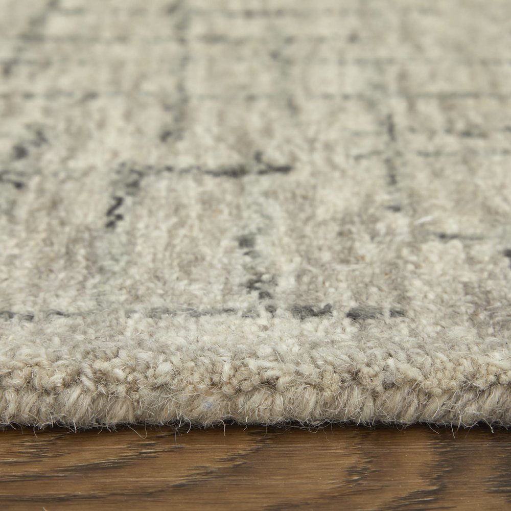 Belfort Modern Crosshatch Rug, Ivory Sand/Charcoal Gray, 2ft x 3ft Accent Rug, 8698667FIVY000P00. Picture 8