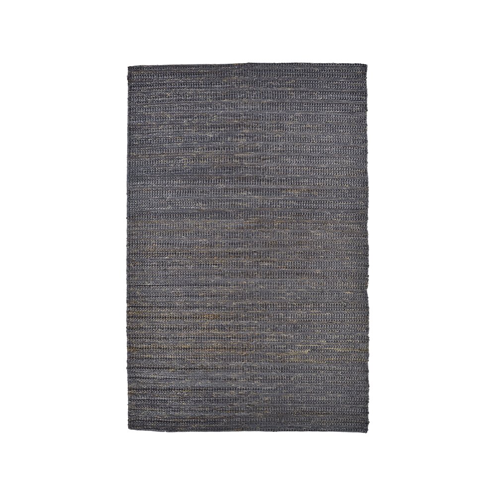 Kaelani Natural Handmade Area Rug, Solid Color, Midnight Blue/Brown, 8ft x 11ft, 6850769FONX000G99. Picture 1