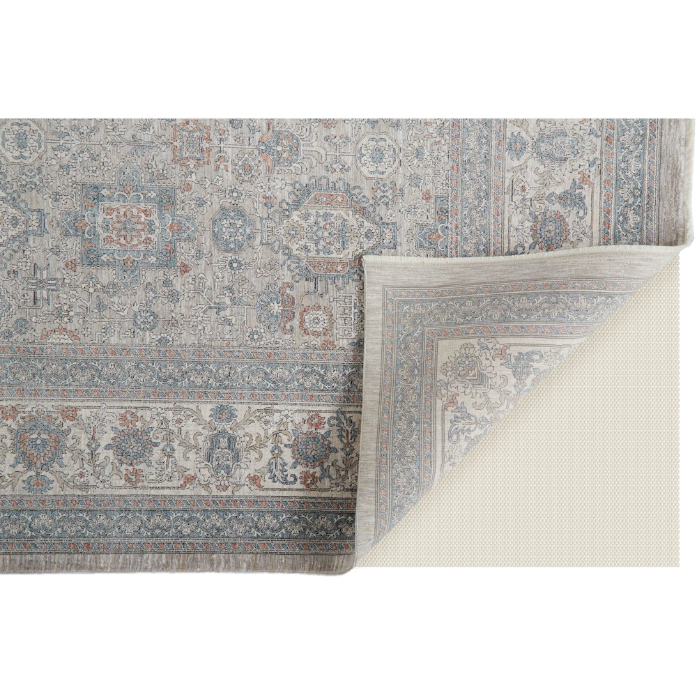 Marquette Rustic Persian Farmhouse Rug, Warm Gray/Blue, 12ft x 15ft Area Rug, MRQ3761FGRYMLTJ00. Picture 4