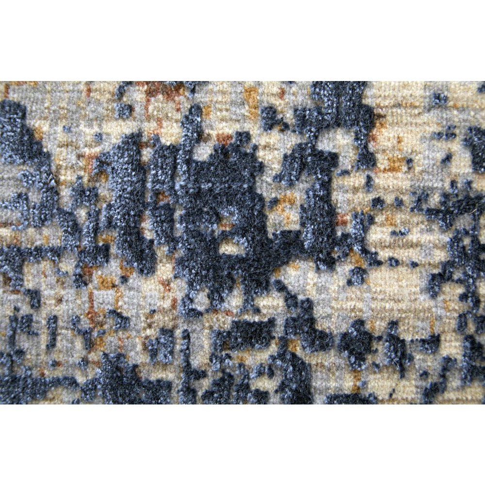 Pryor Modern Watercolor, Blue/Tan/Brown, 10' x 13' Area Rug. Picture 7