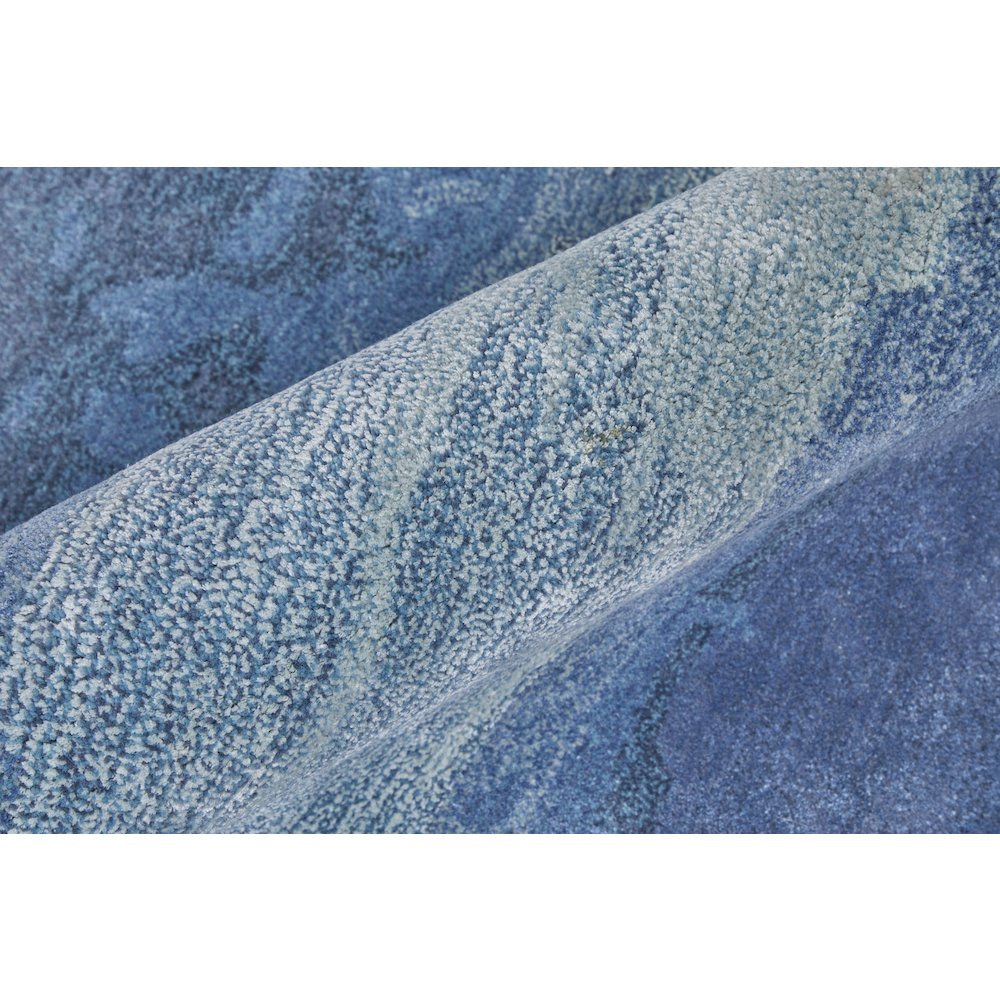 Anya Transitional Abstract, Blue/Ivory, 8' x 10' Area Rug. Picture 5