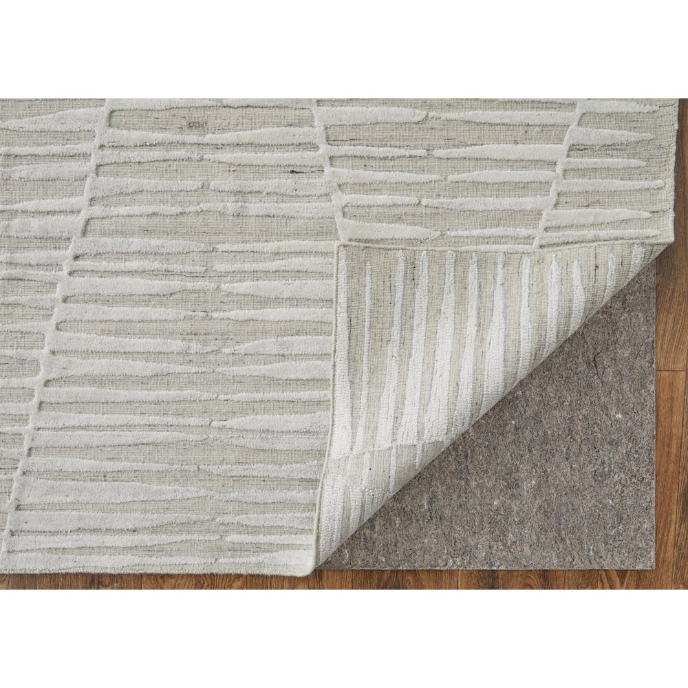 Elias Modern Geometric, Ivory/Tan, 5' x 8' Area Rug. Picture 4