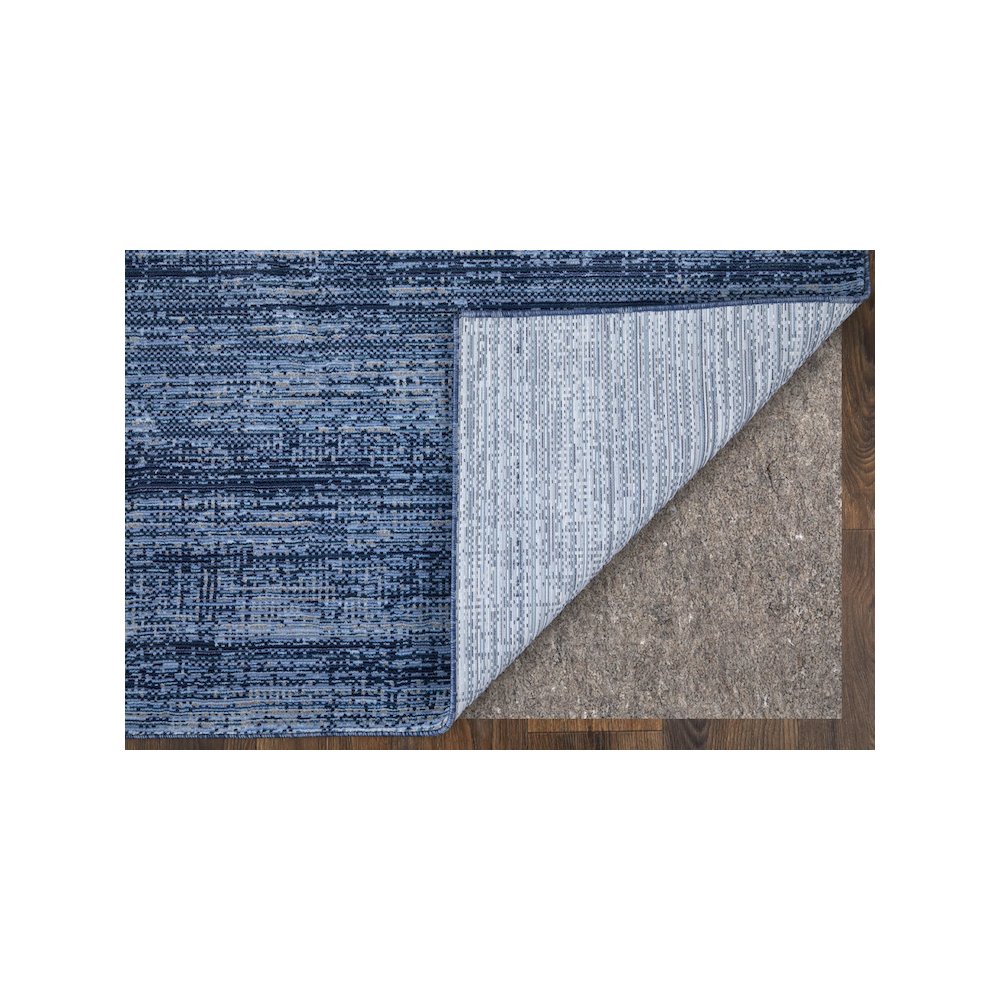 Deja Modern Solid, Blue/Silver, 2' x 3' Accent Rug. Picture 3