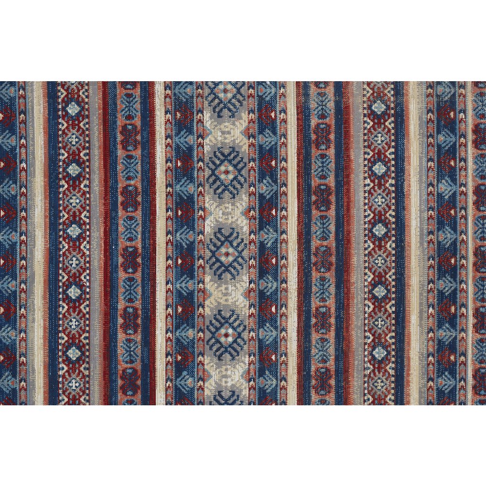 Nolan Transitional Diamond, Blue/Red/Ivory, 12'-10" x 15' Runner. Picture 6