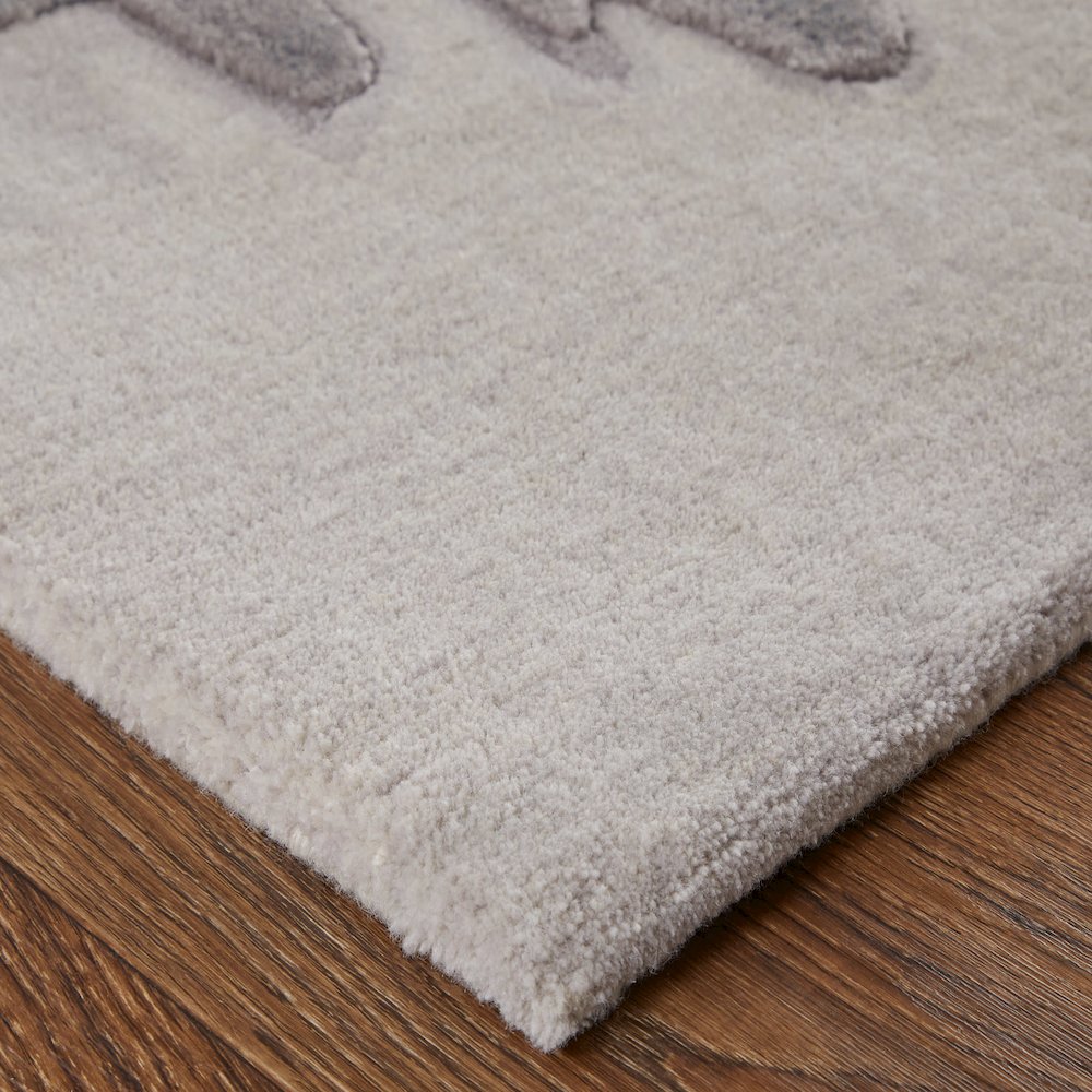 Anya Transitional Abstract, Ivory/Gray/Taupe, 8' x 10' Area Rug. Picture 3