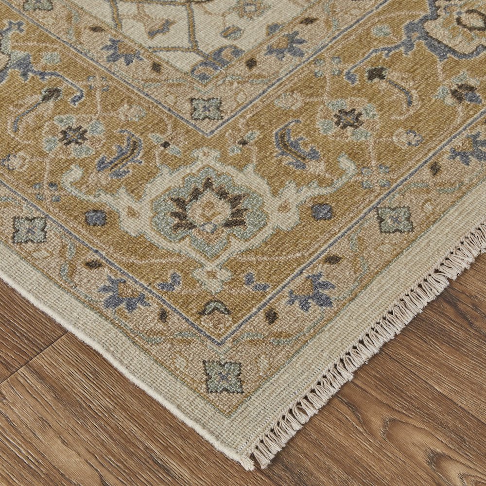 Corbitt Traditional Oriental, Ivory/Gold, 5'-6" x 8'-6" Area Rug. Picture 2
