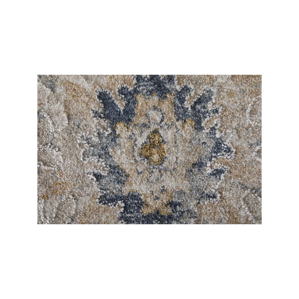 Pasha Transitional Floral & Botanical, Ivory/Taupe/Blue, 5' x 7'-6" Area Rug. Picture 6