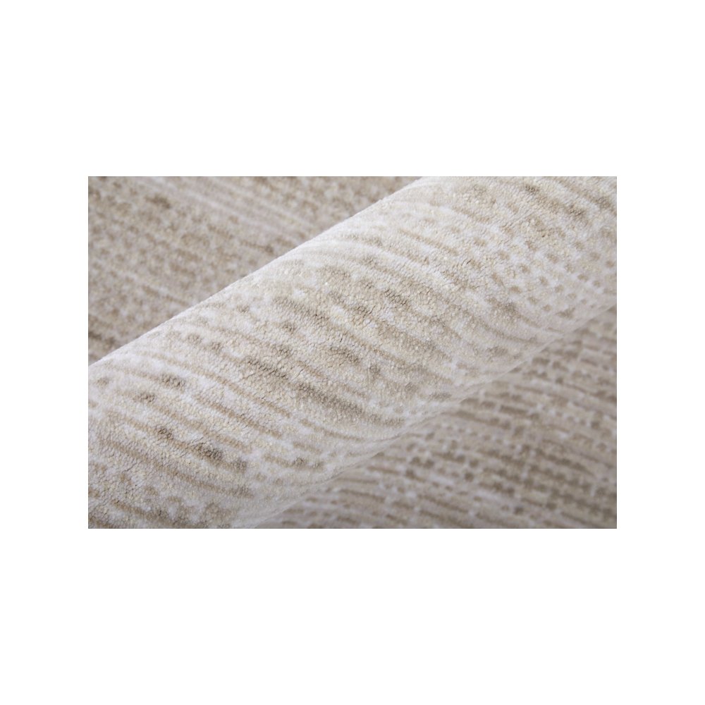 Deja Modern Solid, Ivory/Silver, 9'-0" x 12'-8" Area Rug. Picture 4
