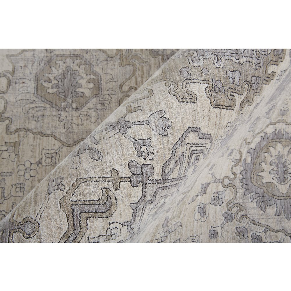 Marquette Rustic Persian Farmhouse Area Rug, Beige/Warm Gray, 9ft-6in x 12ft-7in, MRQ3776FBGEGRYH07. Picture 5