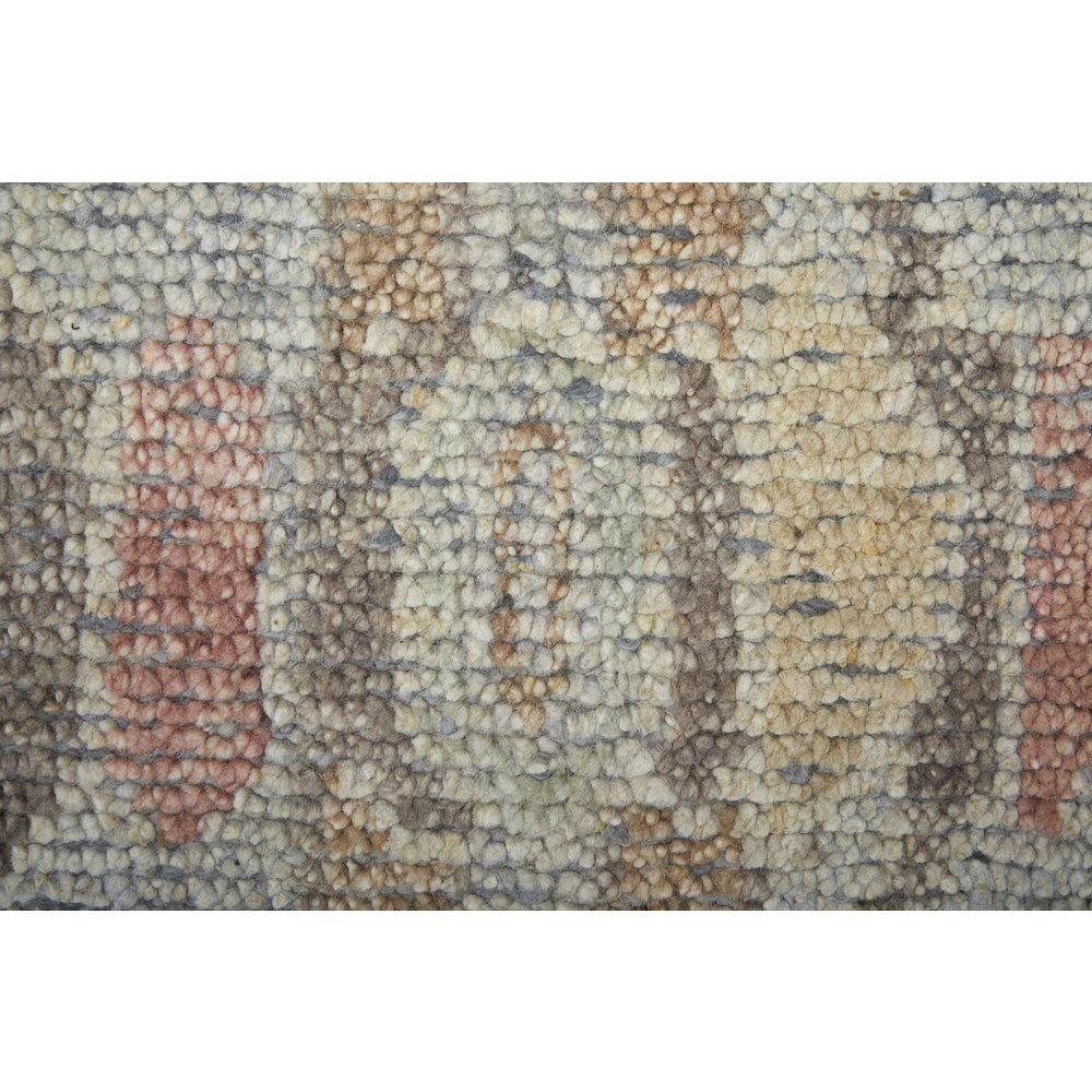 Transitional Floral & Botanical, Blue/Gray/Yellow, 7'-9" x 9'-9" Area Rug. Picture 6