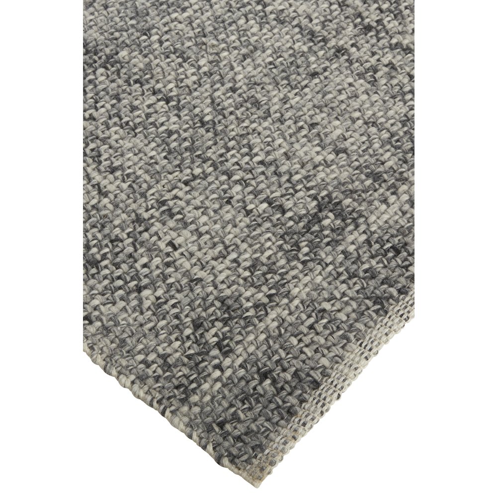 Naples Space Dyed In/Outdoor Flatweave, Charcoal Gray, 10ft x 14ft Area Rug, NAP0751FGRY000H00. Picture 3