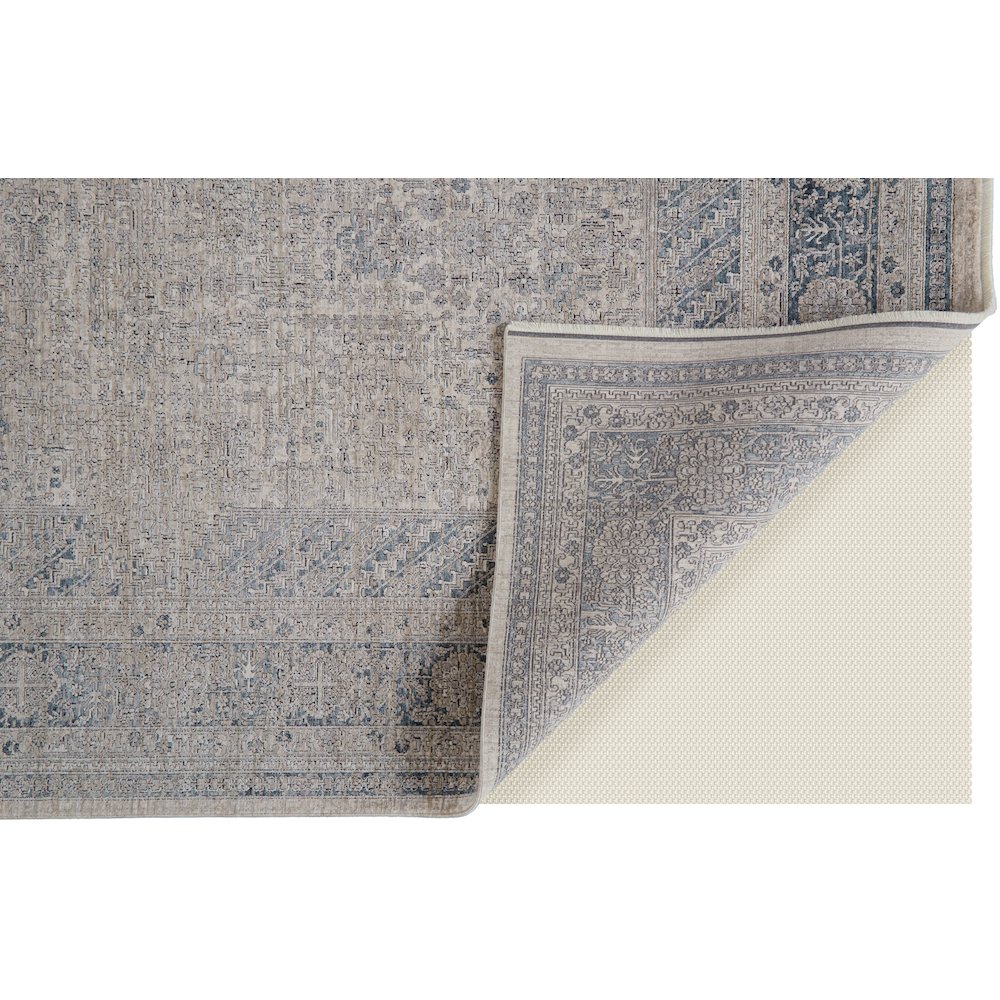 Marquette Rustic Persian Farmhouse Rug, Warm Gray/Blue, 12ft x 15ft Area Rug, MRQ3775FGRY000J00. Picture 4