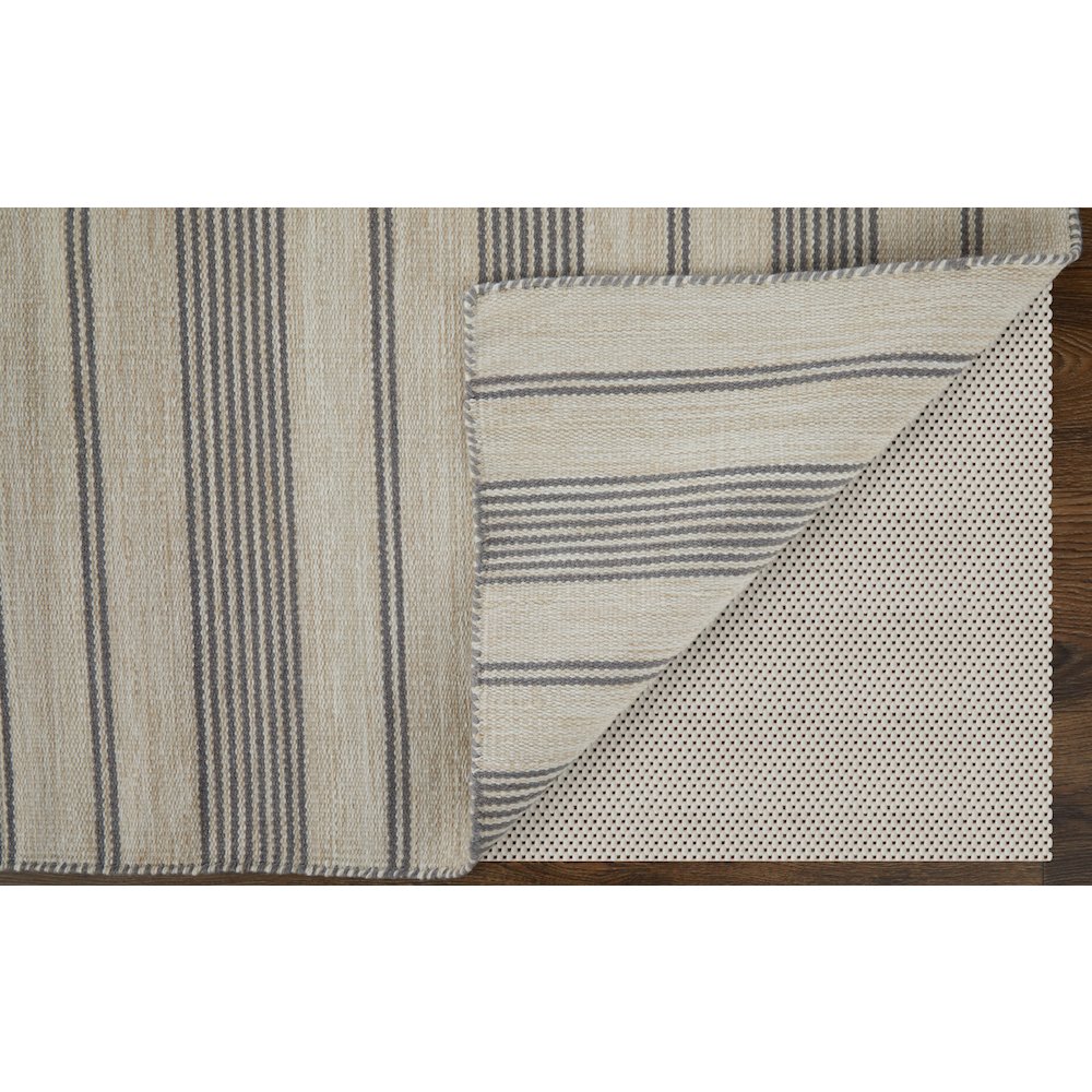 Duprine Transitional Stripes, Gray/Ivory, 4' x 6' Accent Rug. Picture 4