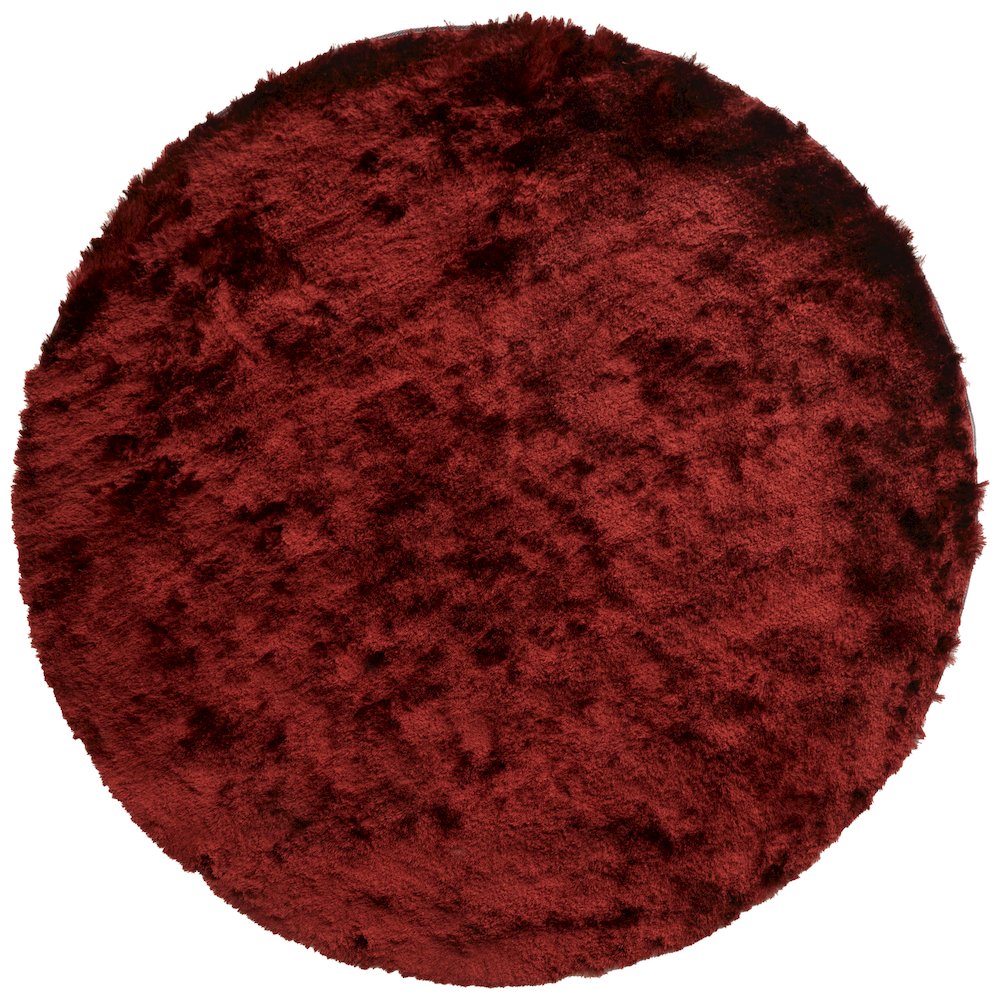 Indochine Modern Solid, Red, 8' x 8' Round Rug. Picture 1