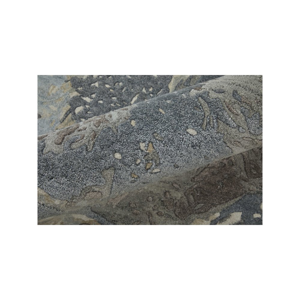 Zarah Modern Watercolor, Blue/Taupe/Green, 2' x 3' Accent Rug. Picture 6