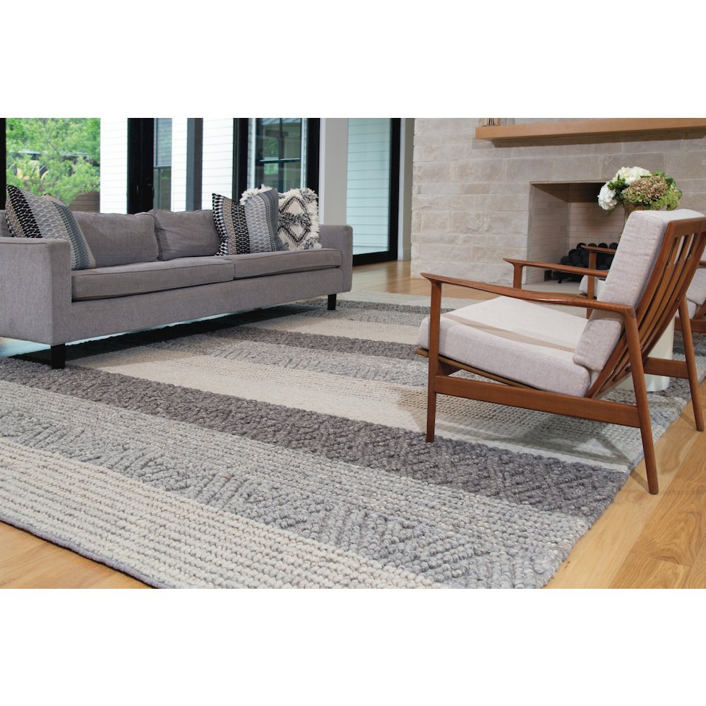 Berkeley Eco-Friendly Area Rug, Chracoal Gray/Tan, 9ft-6in x 13ft-6in, 6790811FSNDMLTH50. Picture 2