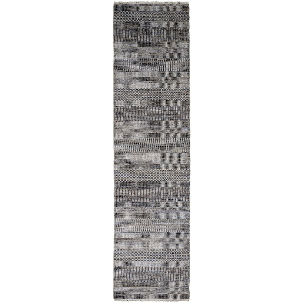 Janson Classic Striped Rug, Dark/Warm Gray, 2ft - 6in x 12ft, Runner, I92I6065DGY000I11. Picture 1