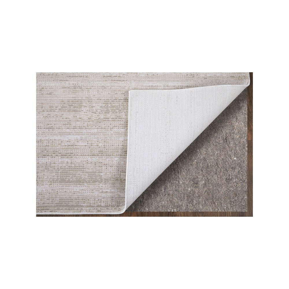Deja Modern Solid, Ivory/Silver, 9'-0" x 12'-8" Area Rug. Picture 3