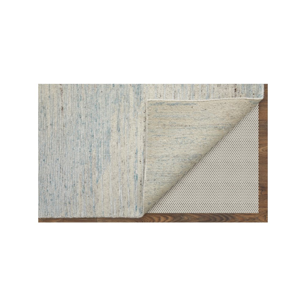 Brighton Modern Abstract, Blue/Ivory/Silver, 7'-9" x 9'-9" Area Rug. Picture 5