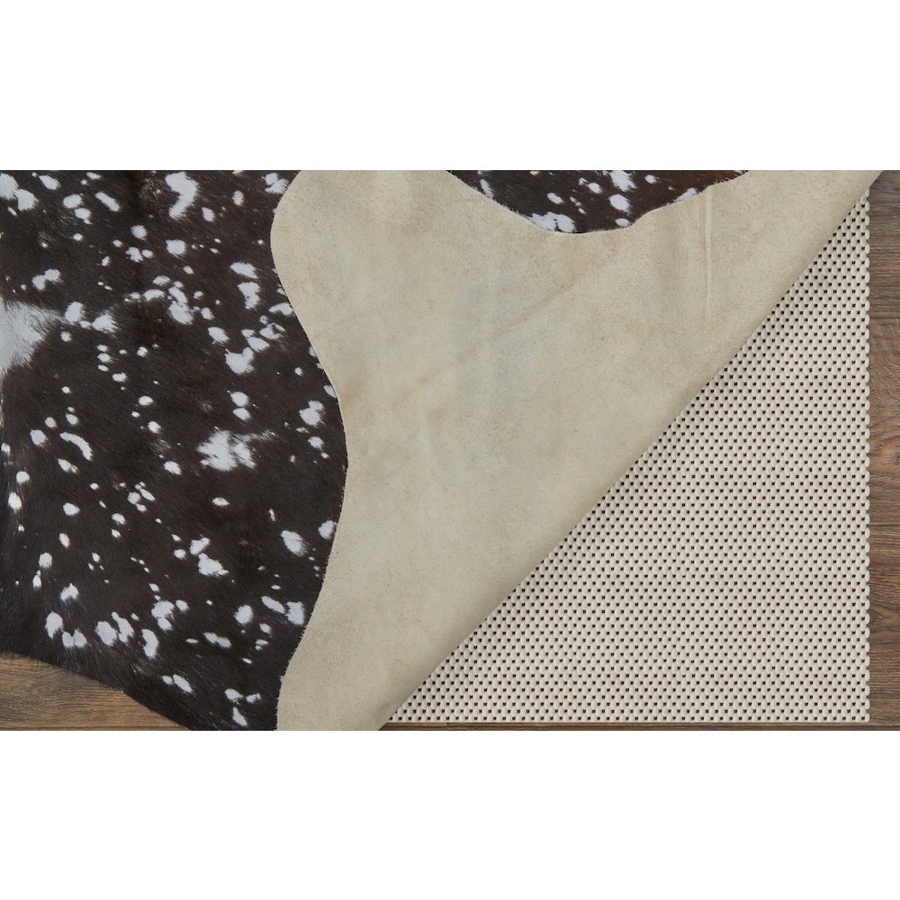 Ellyse Transitional Animal Print, Silver/Brown, Large Shaped Rug. Picture 4