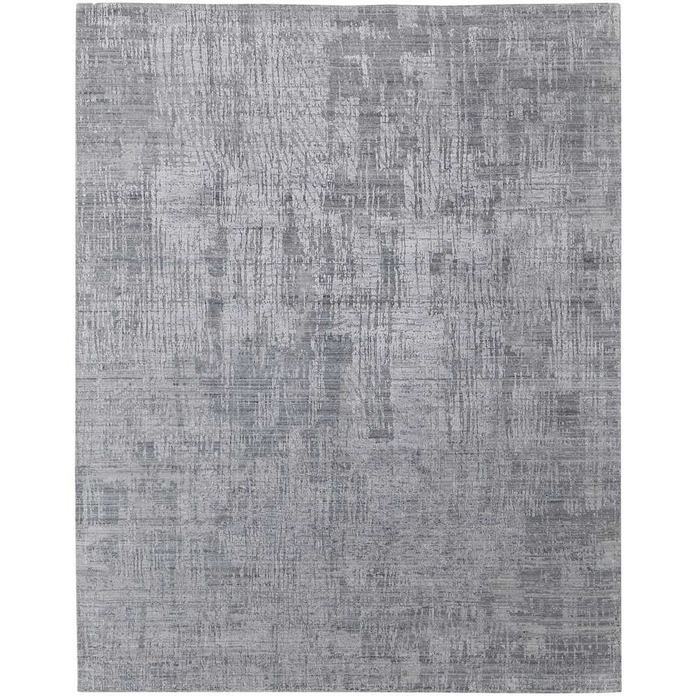Eastfield Modern Abstract, Blue/Silver, 5' x 8' Area Rug. Picture 1