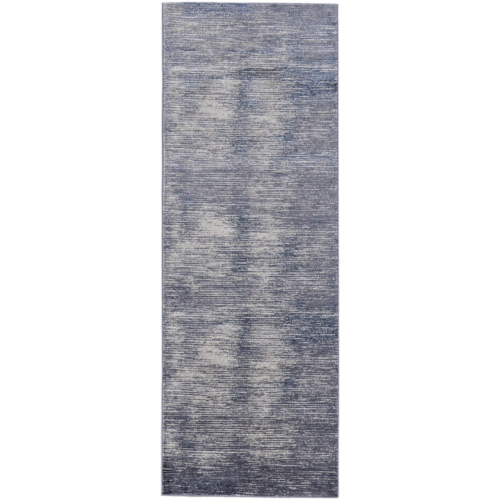 Indio Modern Gradient & Ombre, Blue/Gray/Ivory, 2'-10" x 7'-10" Runner. Picture 1