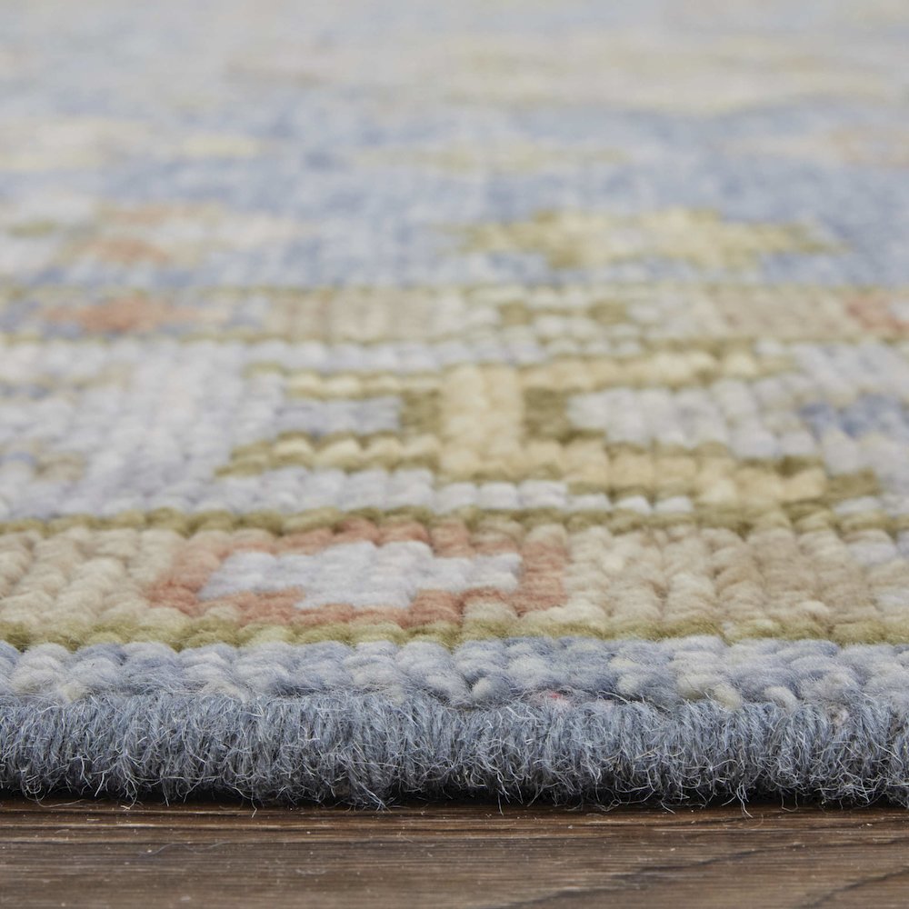 Fillmore Transitional Diamond, Blue/Green/Yellow, 5' x 8' Area Rug. Picture 8