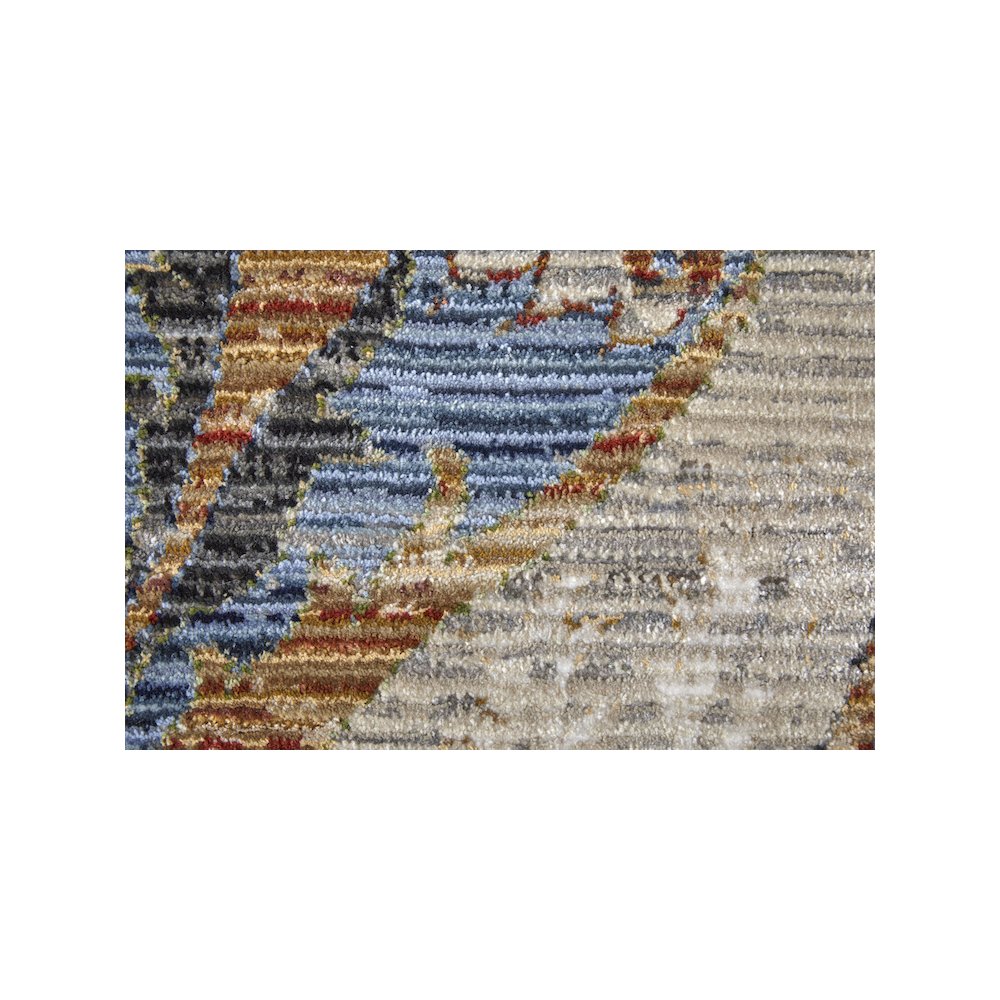 Melrose Transitional Ikat, Ivory/Red/Gray, 6'-7" x 9'-6" Area Rug. Picture 6