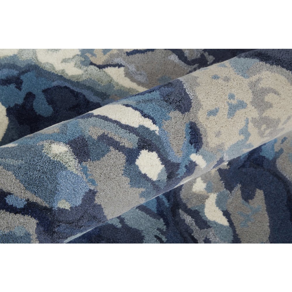 Dafney Transitional Floral & Botanical, Blue, 10' x 14' Area Rug. Picture 5
